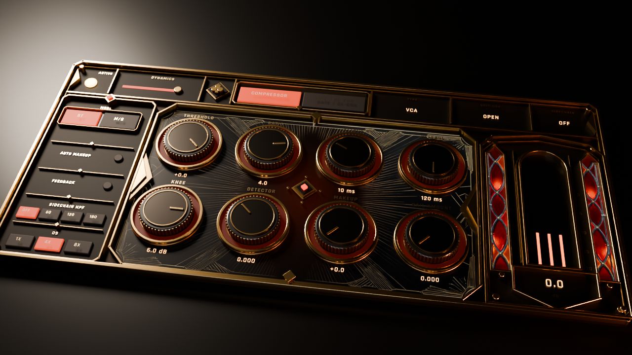Spanda Dynamics module in the Cinematic skin, rendered in 3D at a three-quarter angle