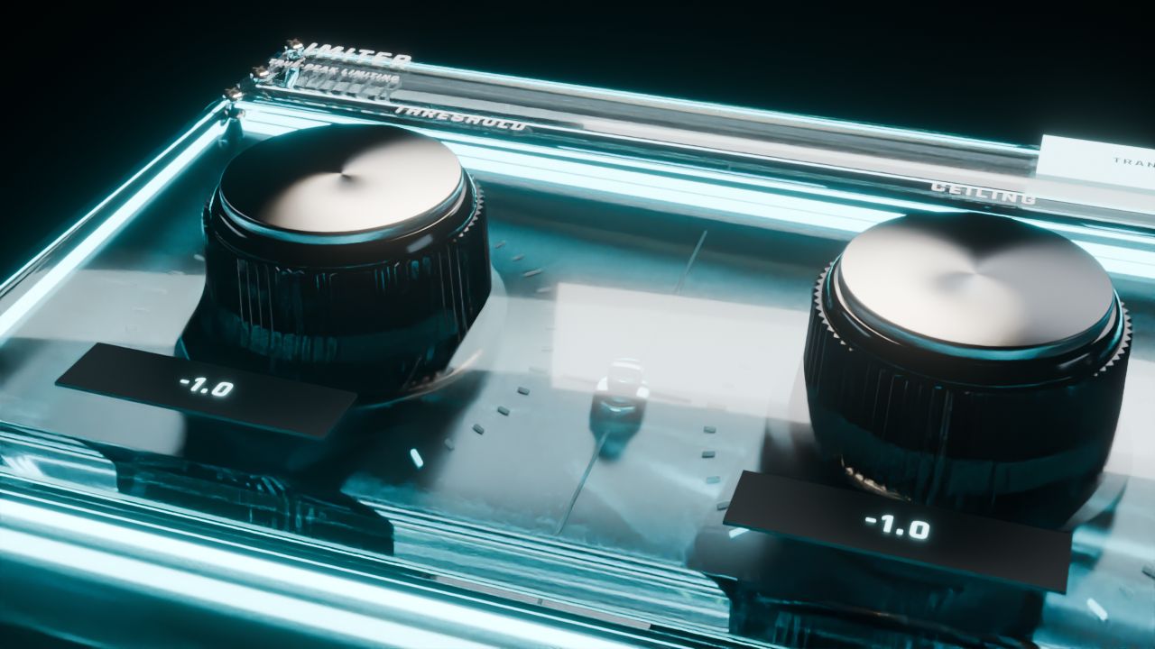 Limiter knobs close-up