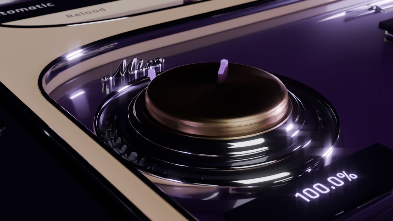Neural Mix and Drive knobs close-up