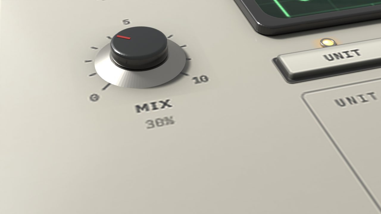 Mix knob close-up